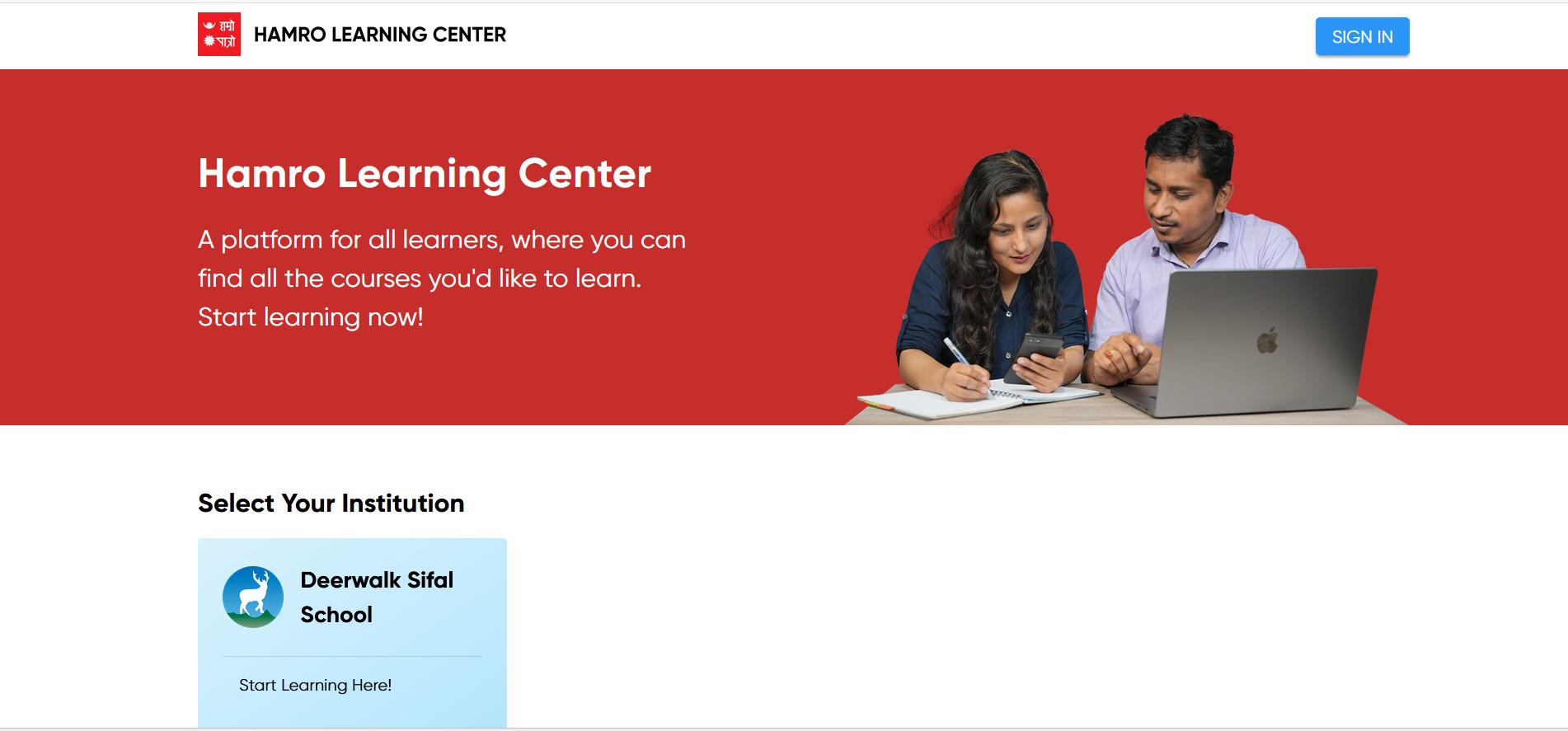 Hamro Learning (Corporate Project)